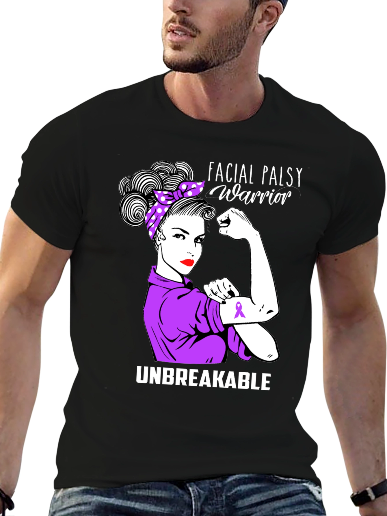 Facial Palsy Warrior Unbreakable T-Shirt