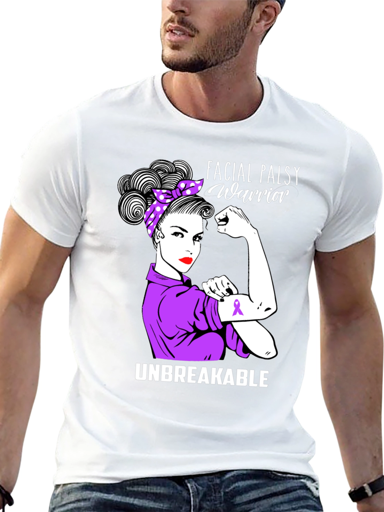 Facial Palsy Warrior Unbreakable T-Shirt