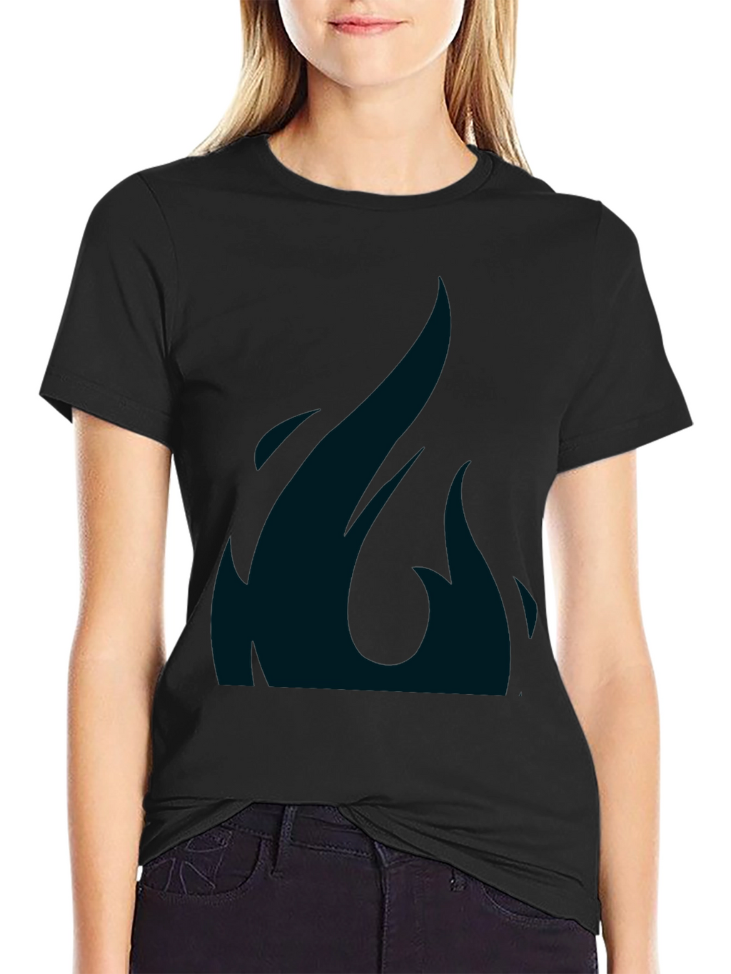 Mens Black T-Shirt with Graphic