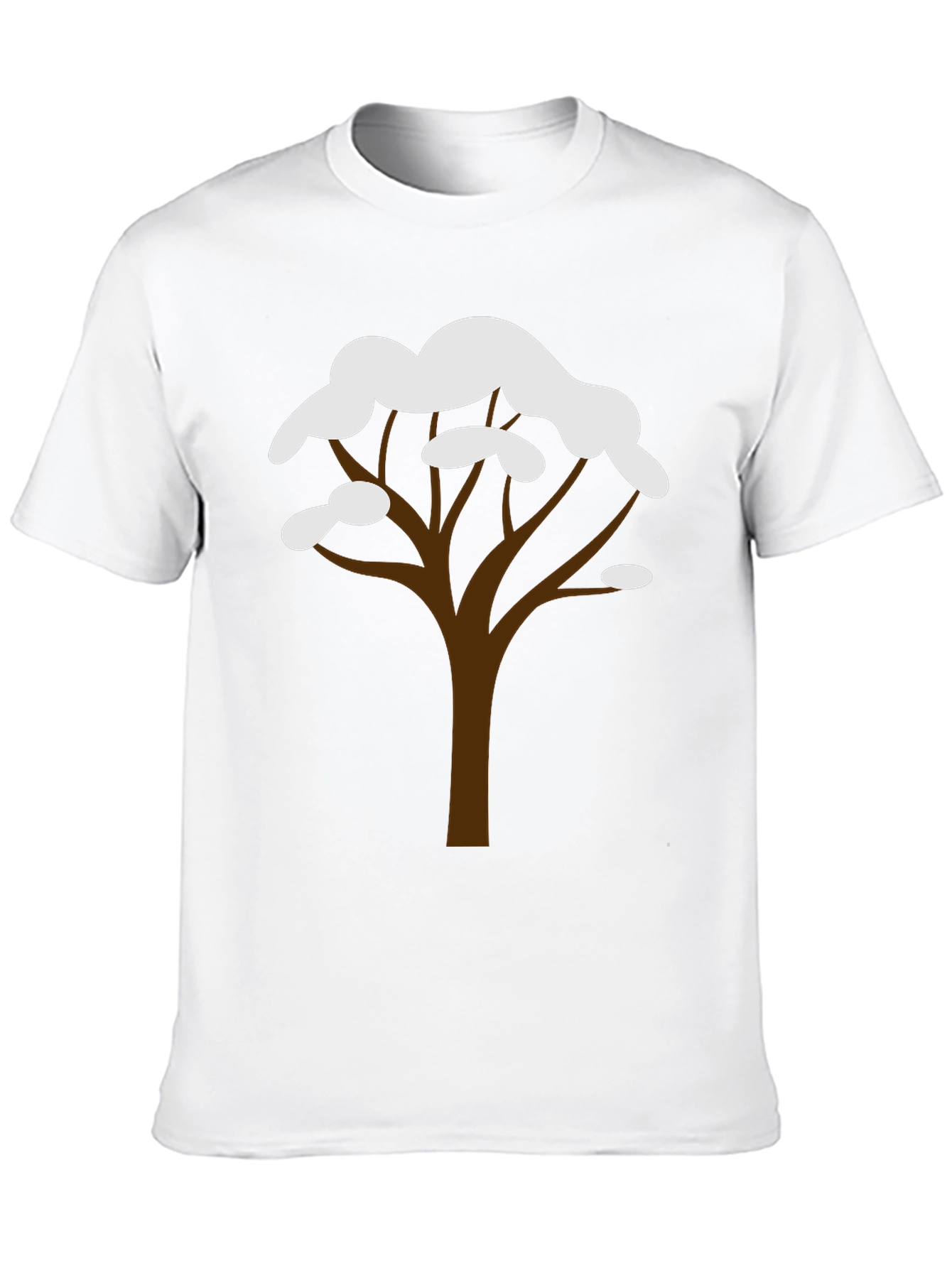 Winter Tree Graphic Tee - Black Cotton Blend