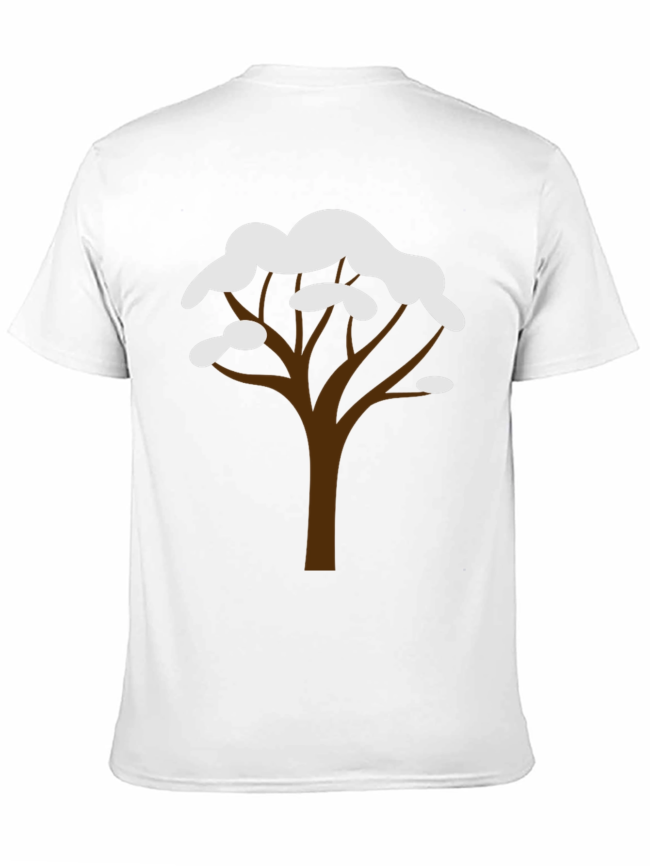 Winter Tree Graphic Tee - Black Cotton Blend