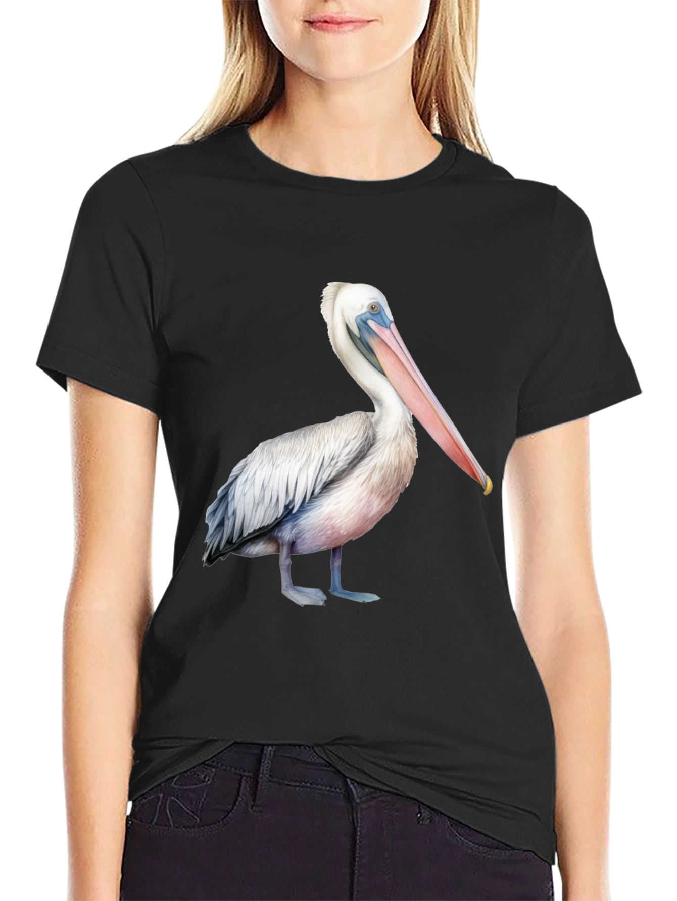 Pelican Graphic Print T-Shirt - Unisex Black Tee