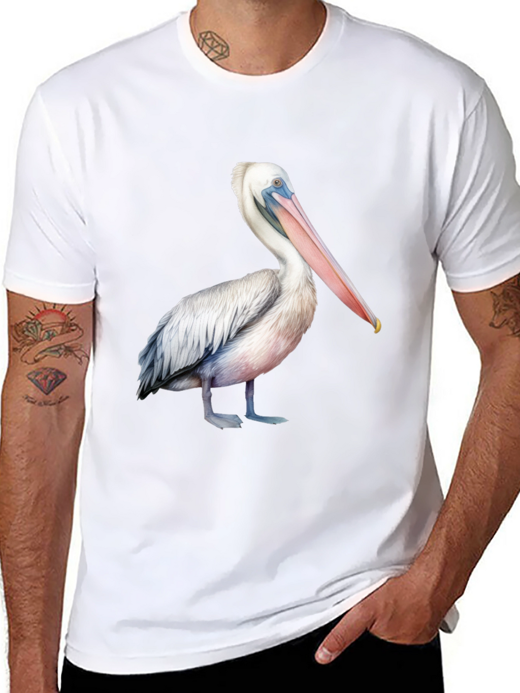 Pelican Graphic Print T-Shirt - Unisex Black Tee