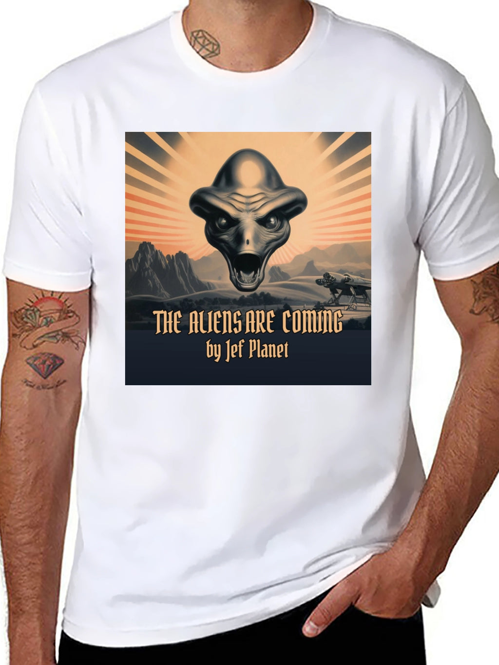 The Aliens Are Coming T-Shirt | Jef Planet Design