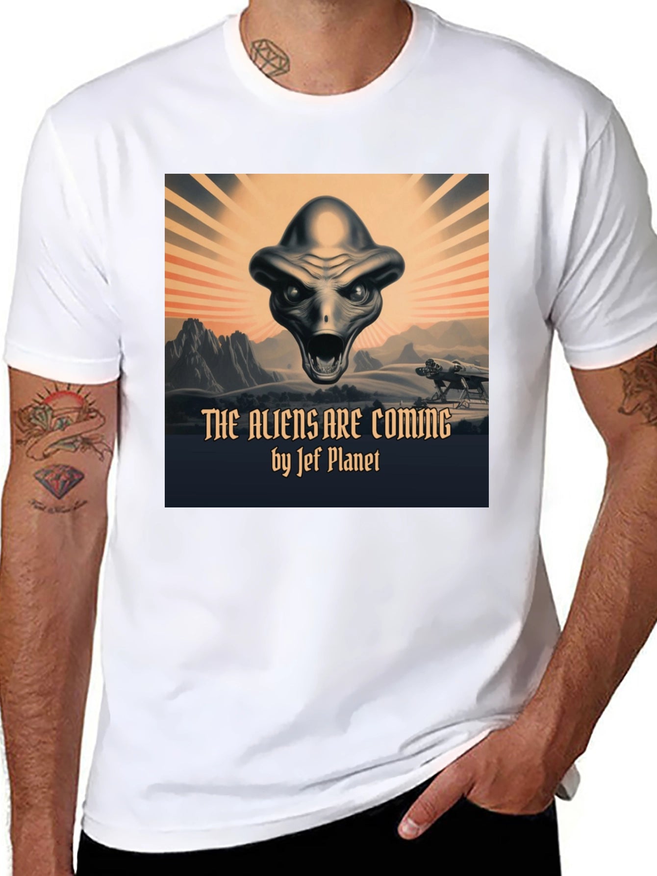 The Aliens Are Coming T-Shirt | Jef Planet Design