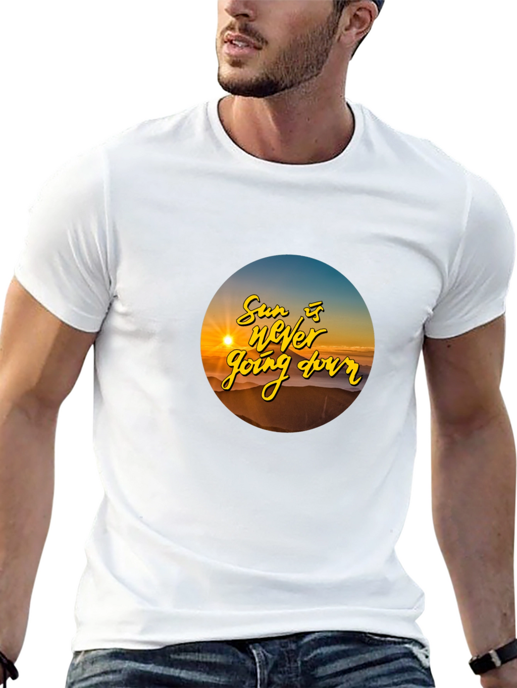 Sunset T-Shirt: The Sun is Never Going Down