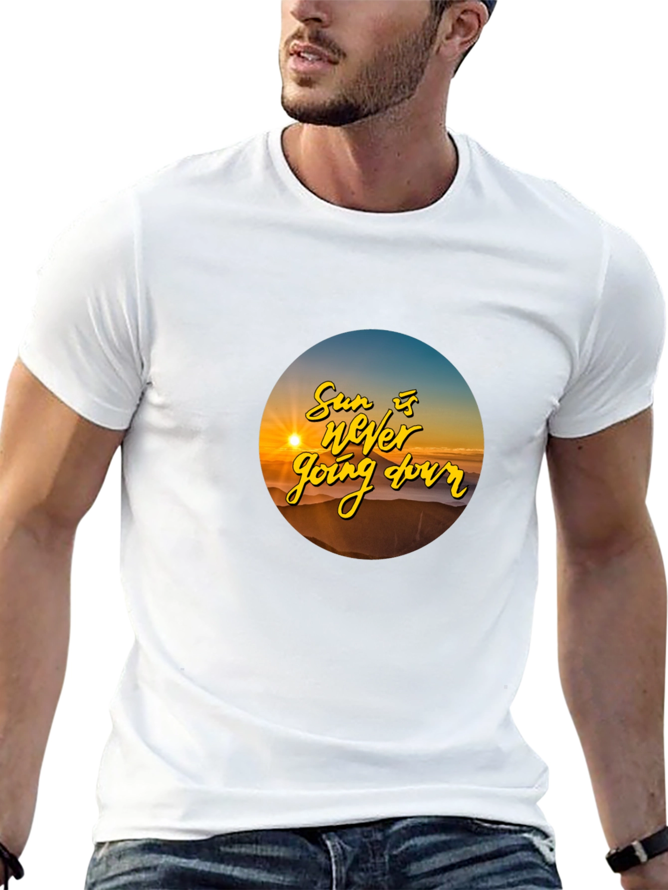 Sunset T-Shirt: The Sun is Never Going Down