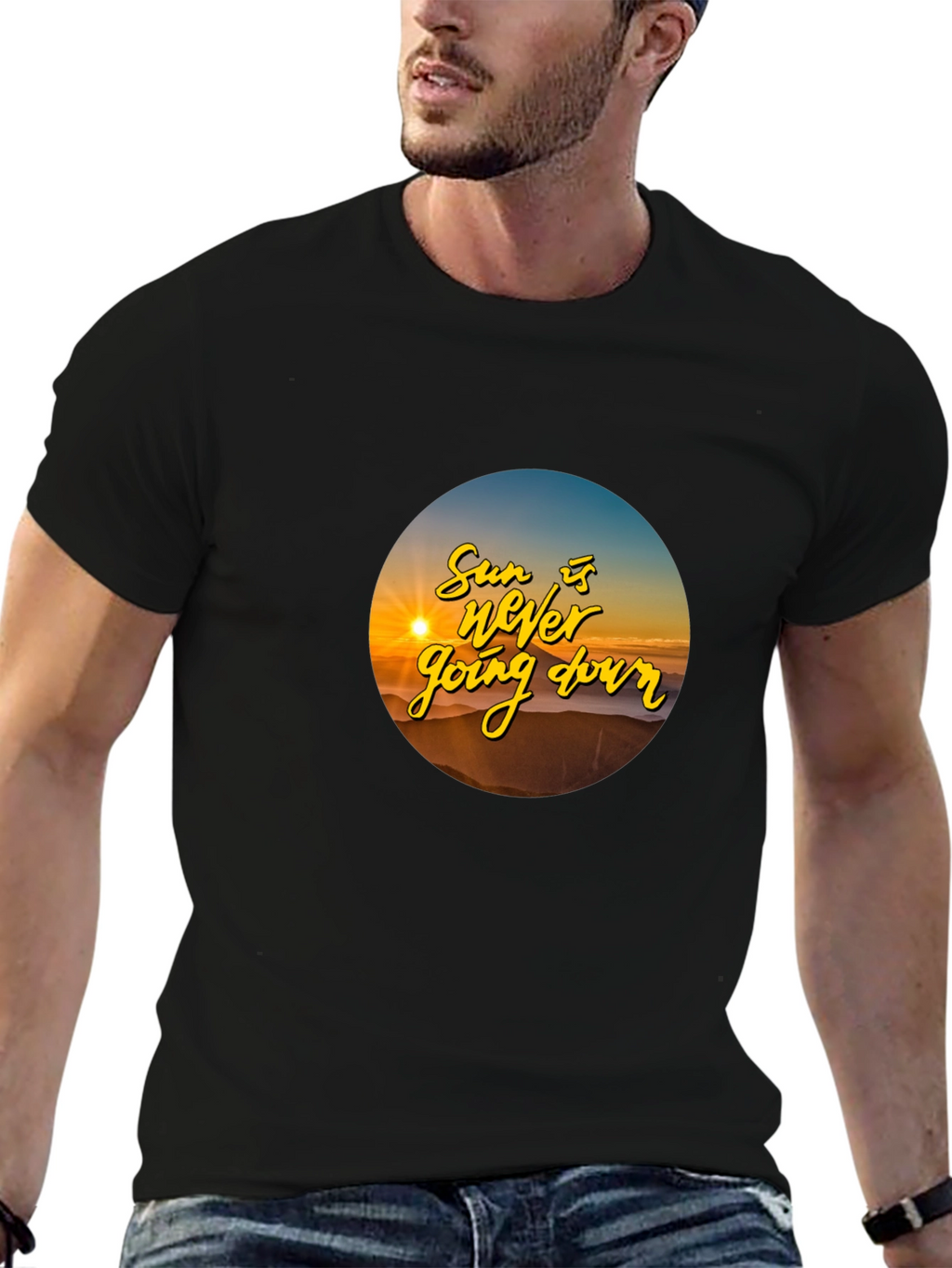 Sunset T-Shirt: The Sun is Never Going Down