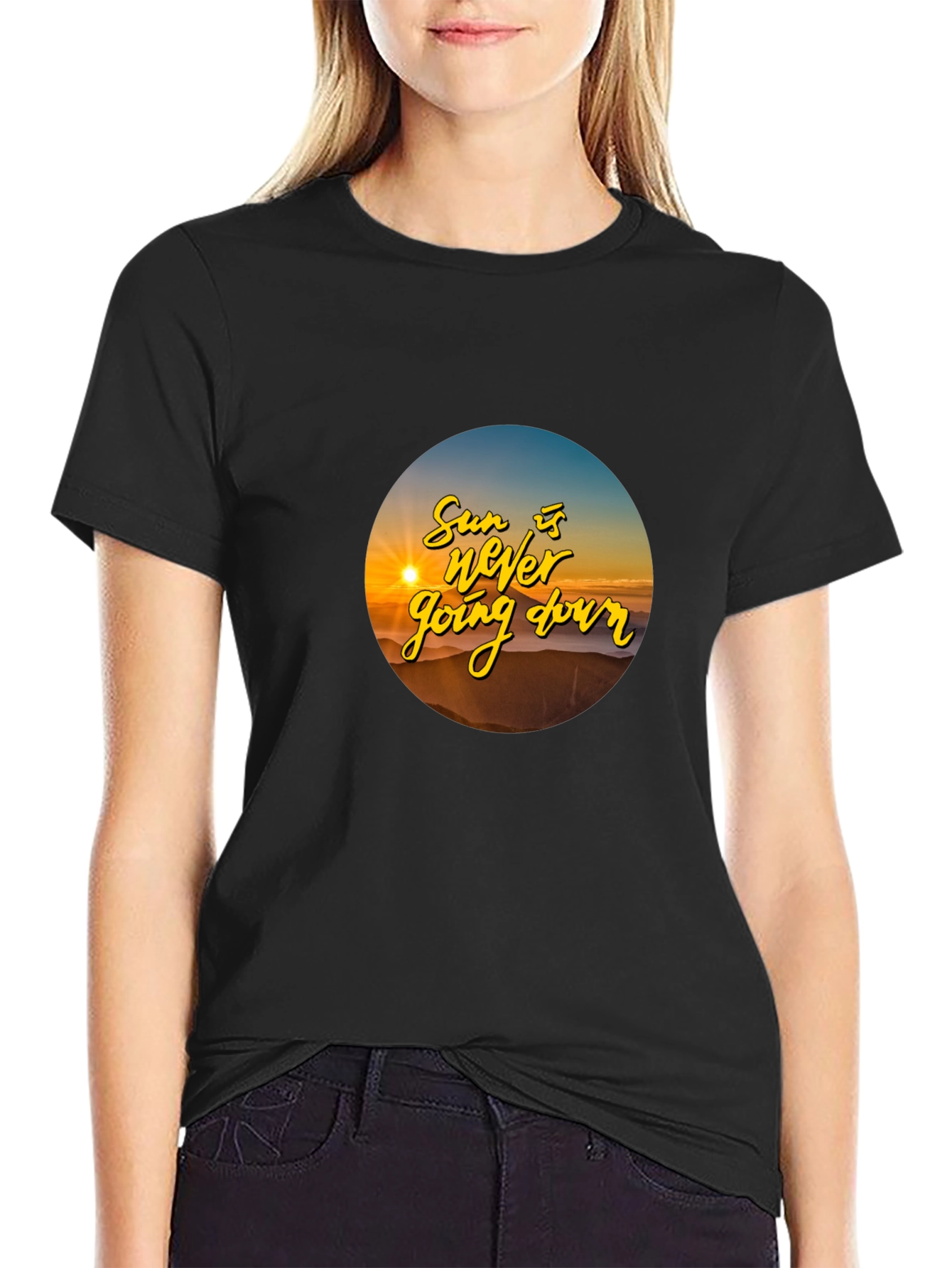 Sunset T-Shirt: The Sun is Never Going Down