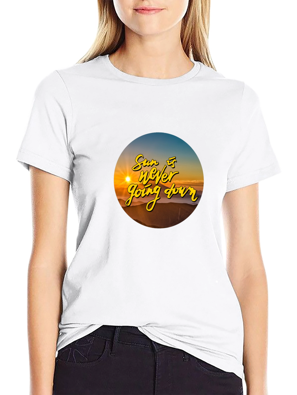 Sunset T-Shirt: The Sun is Never Going Down