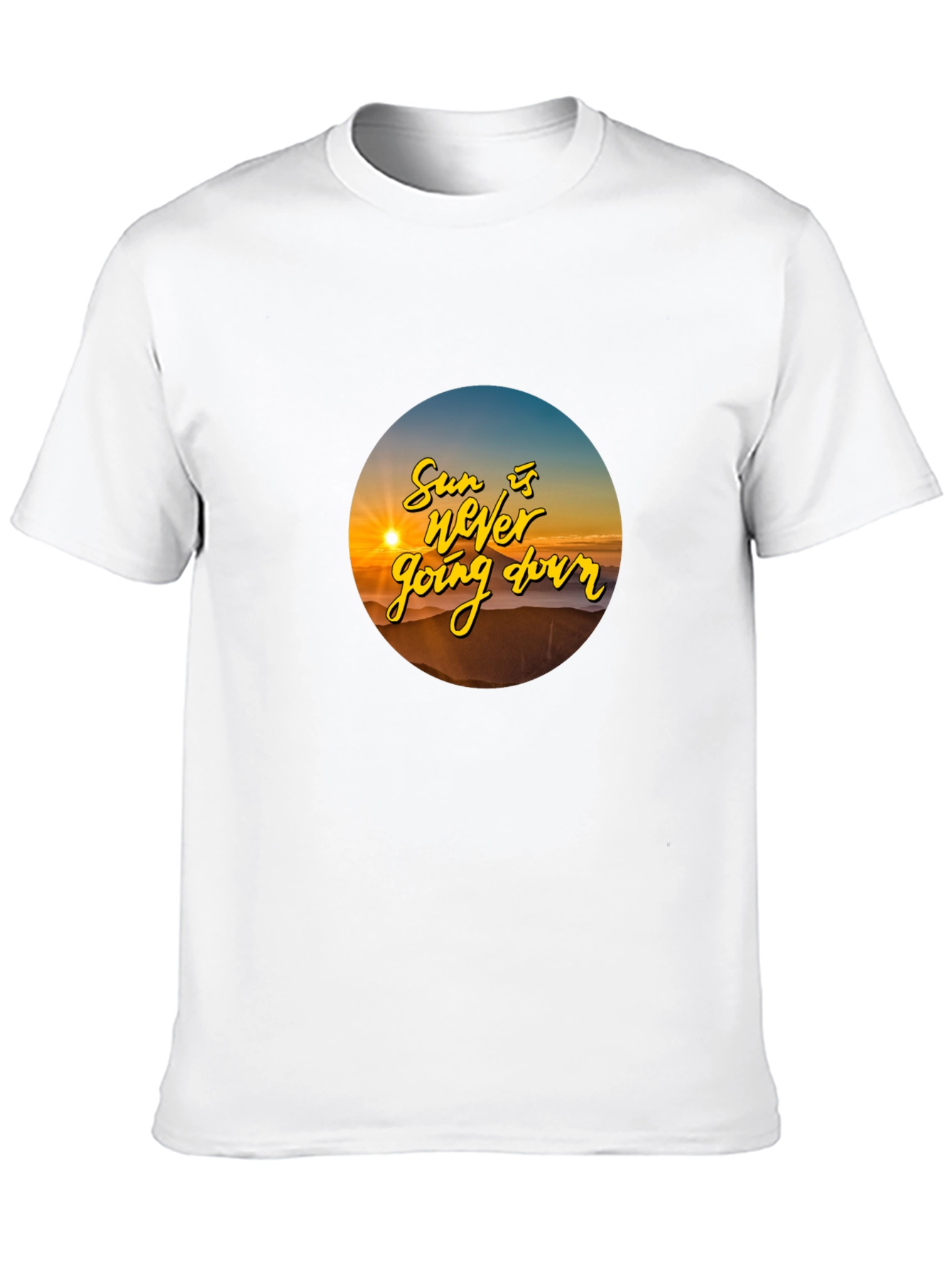 Sunset T-Shirt: The Sun is Never Going Down
