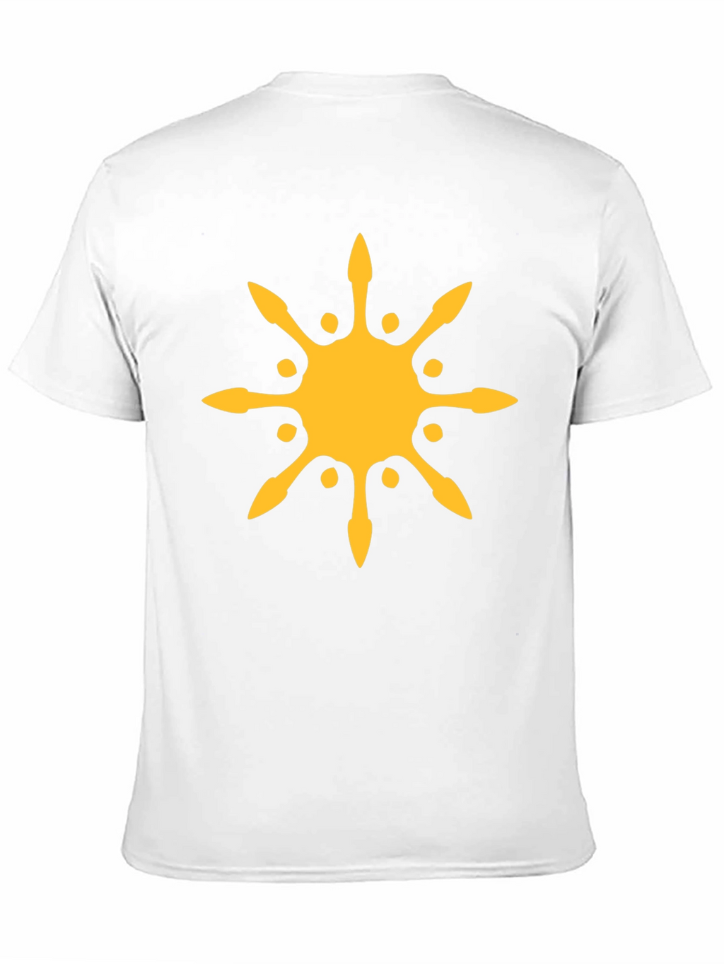 Sunburst Graphic Tee - Black Cotton Blend T-Shirt