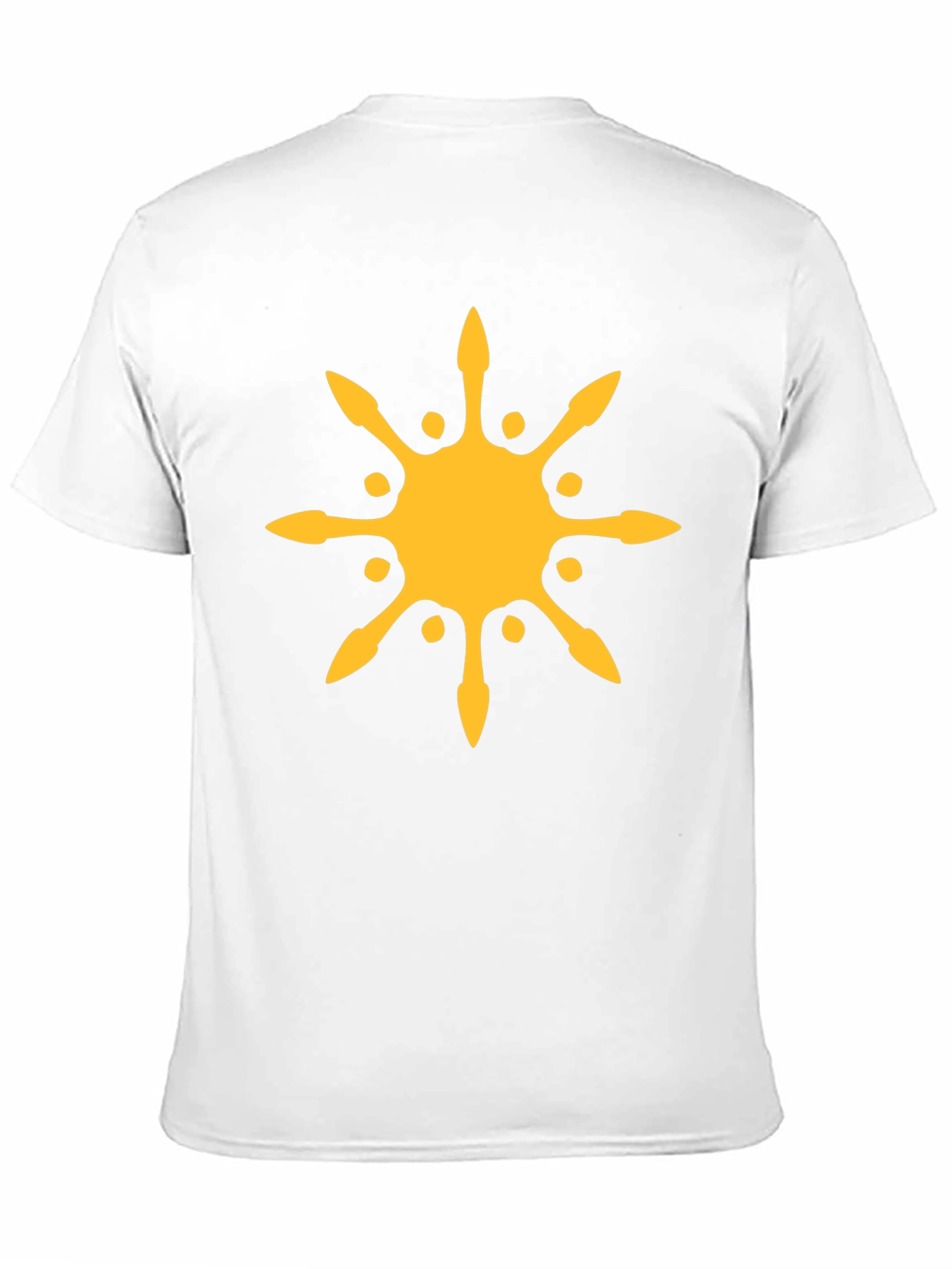 Sunburst Graphic Tee - Black Cotton Blend T-Shirt