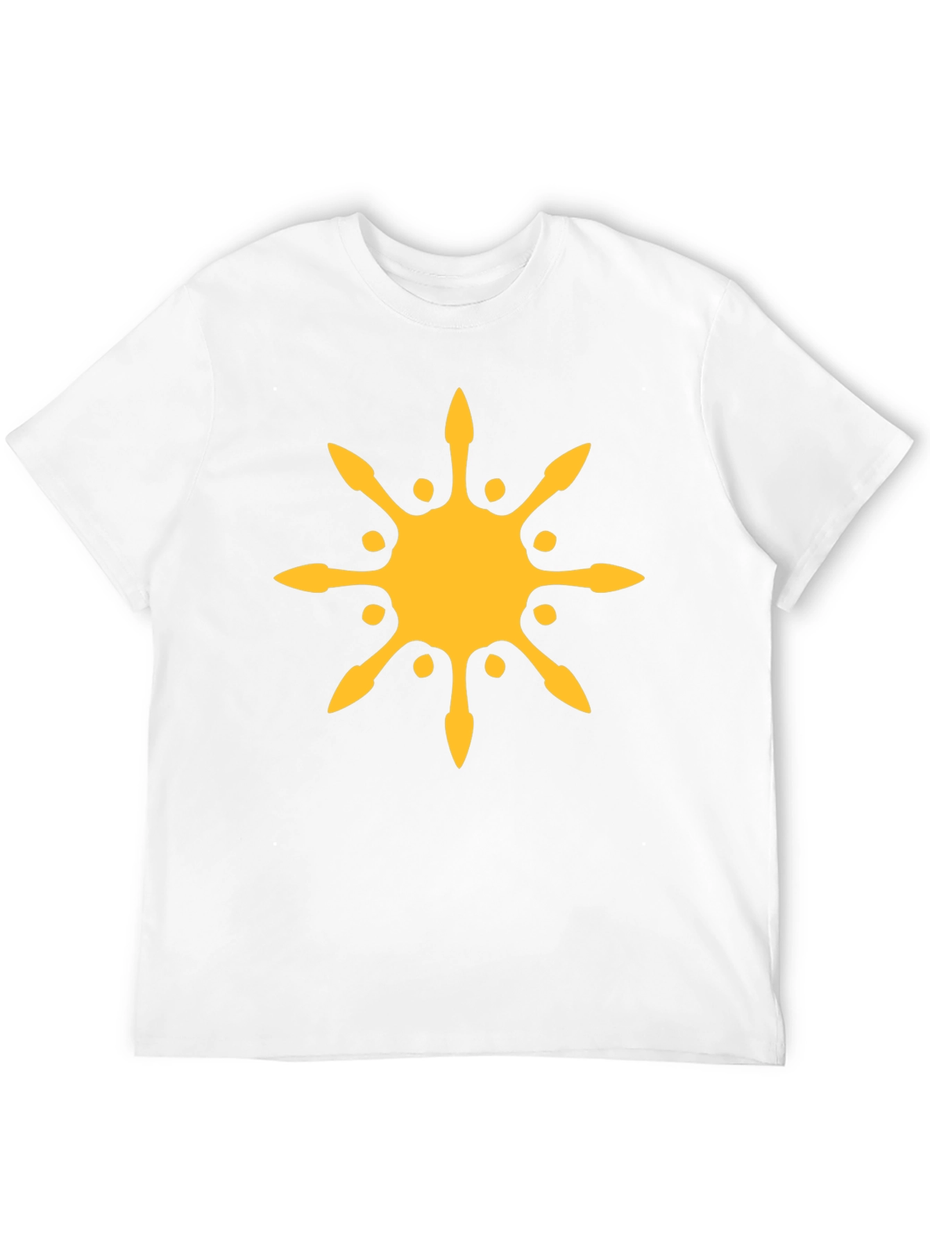 Sunburst Graphic Tee - Black Cotton Blend T-Shirt