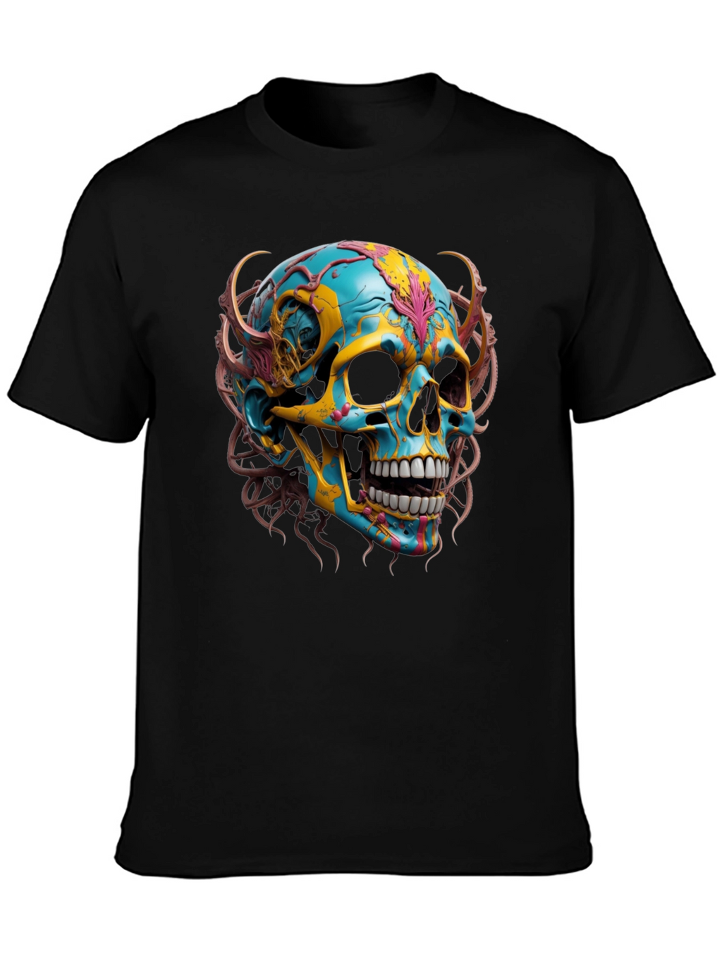 Skull Graphic Print T-Shirt