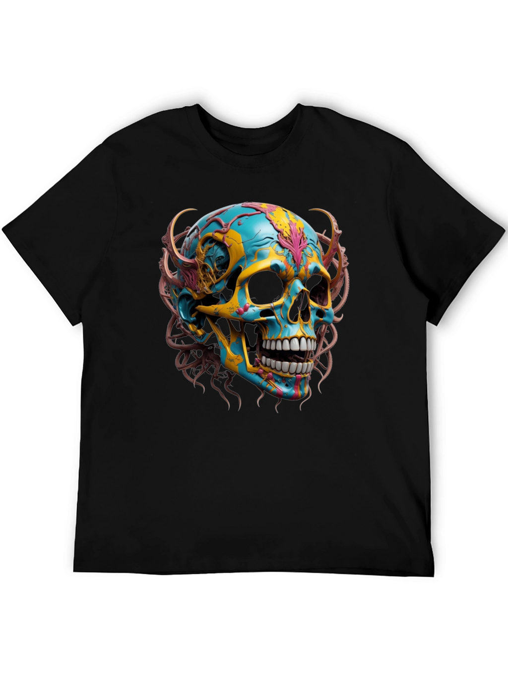 Skull Graphic Print T-Shirt