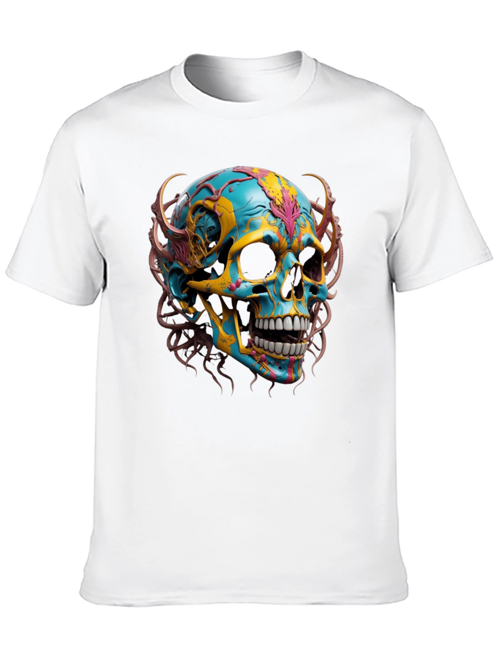 Skull Graphic Print T-Shirt