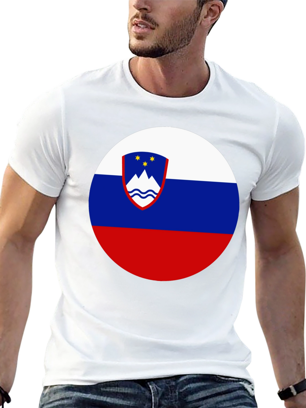Slovenia Flag T-Shirt | Patriotic Roundel Design
