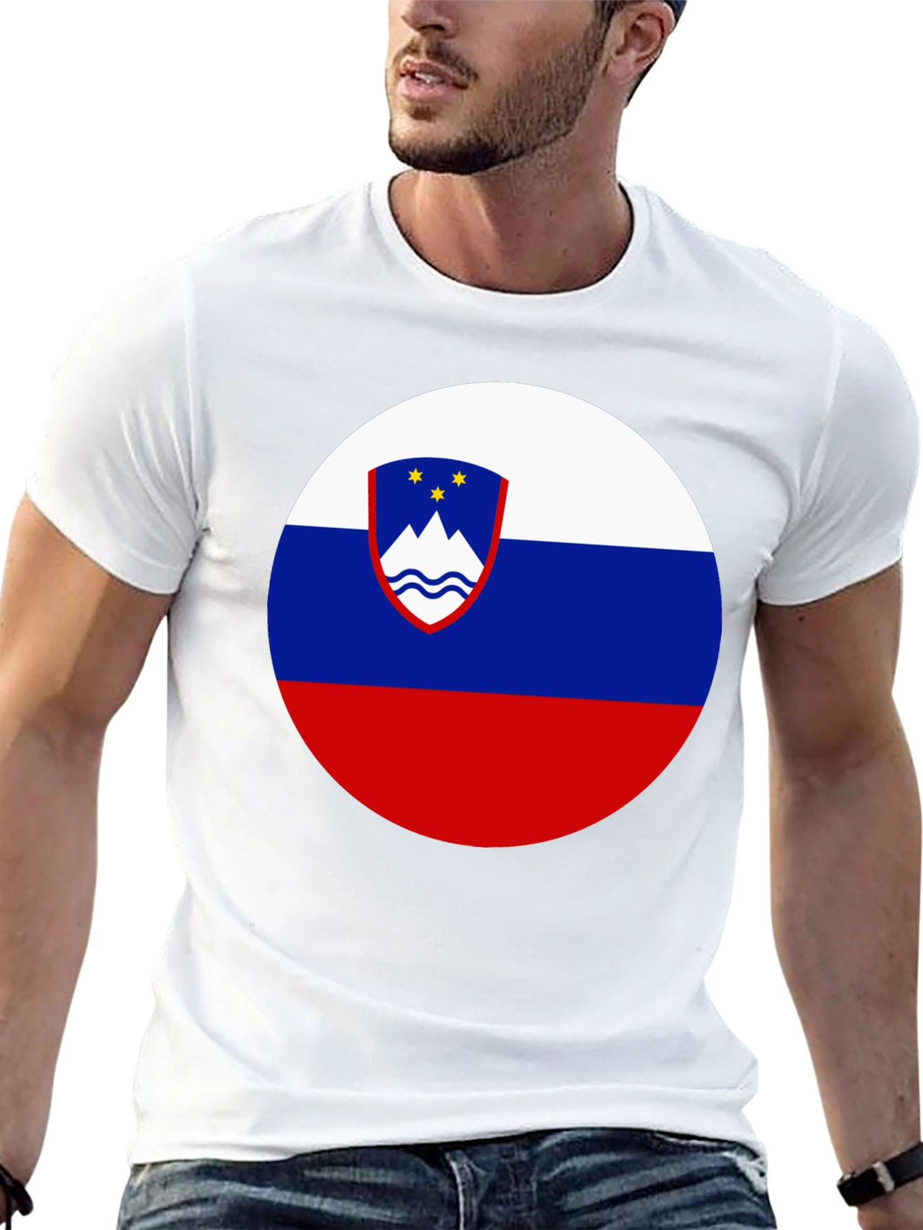 Slovenia Flag T-Shirt | Patriotic Roundel Design