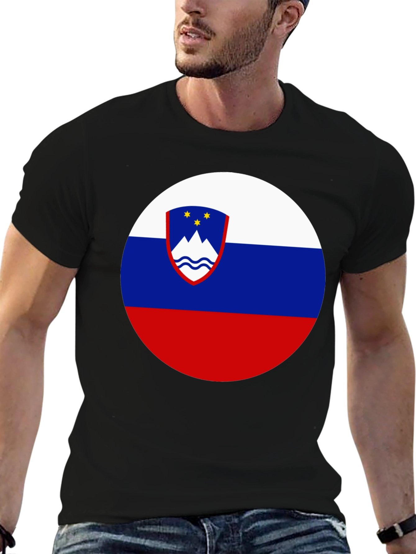 Slovenia Flag T-Shirt | Patriotic Roundel Design