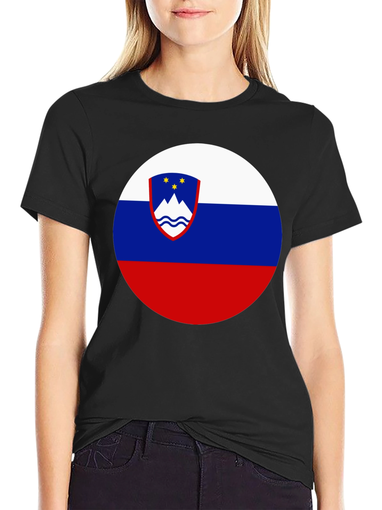Slovenia Flag T-Shirt | Patriotic Roundel Design