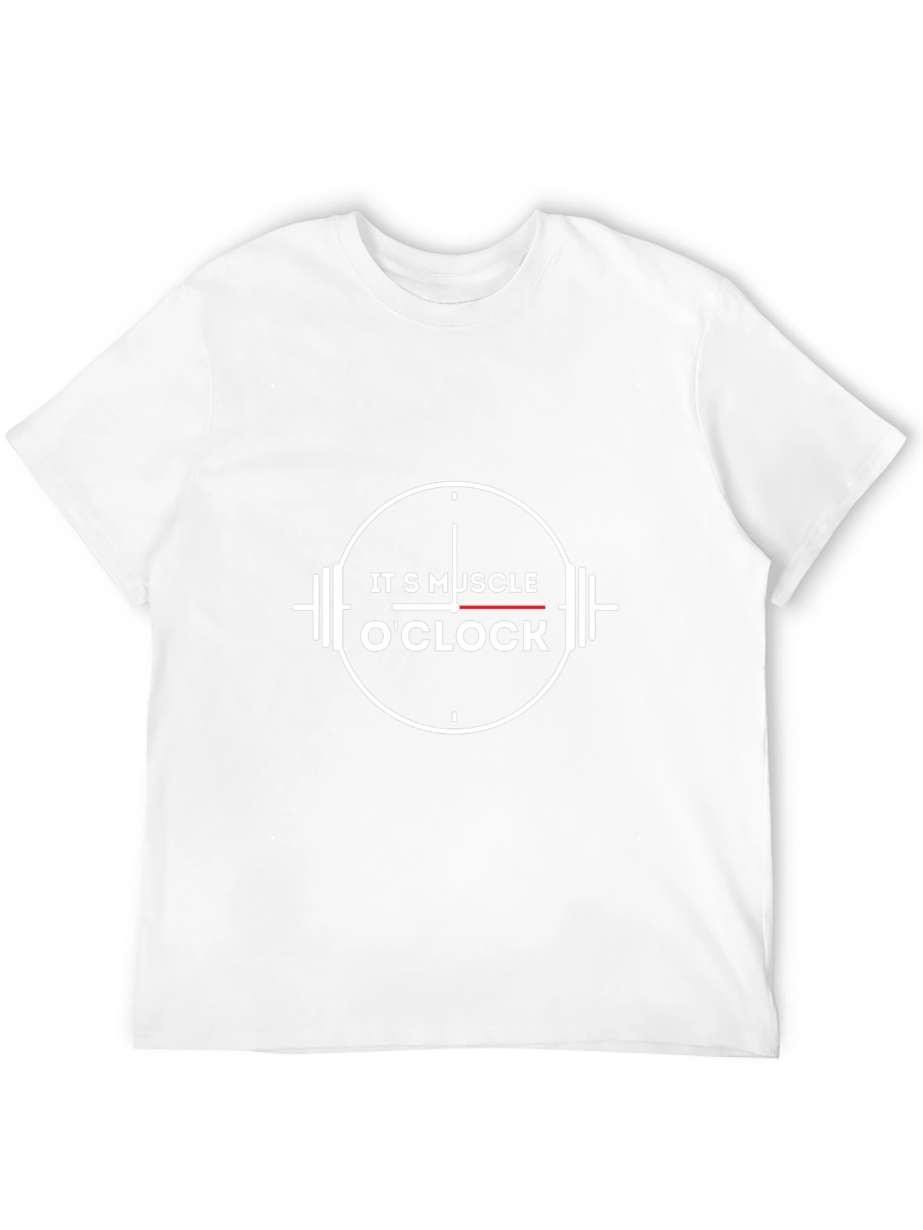 Its Muscle OClock Black Graphic T-Shirt