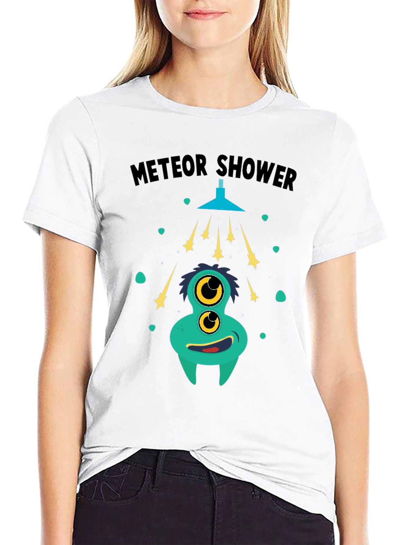 Meteor Shower Monster Graphic T-Shirt