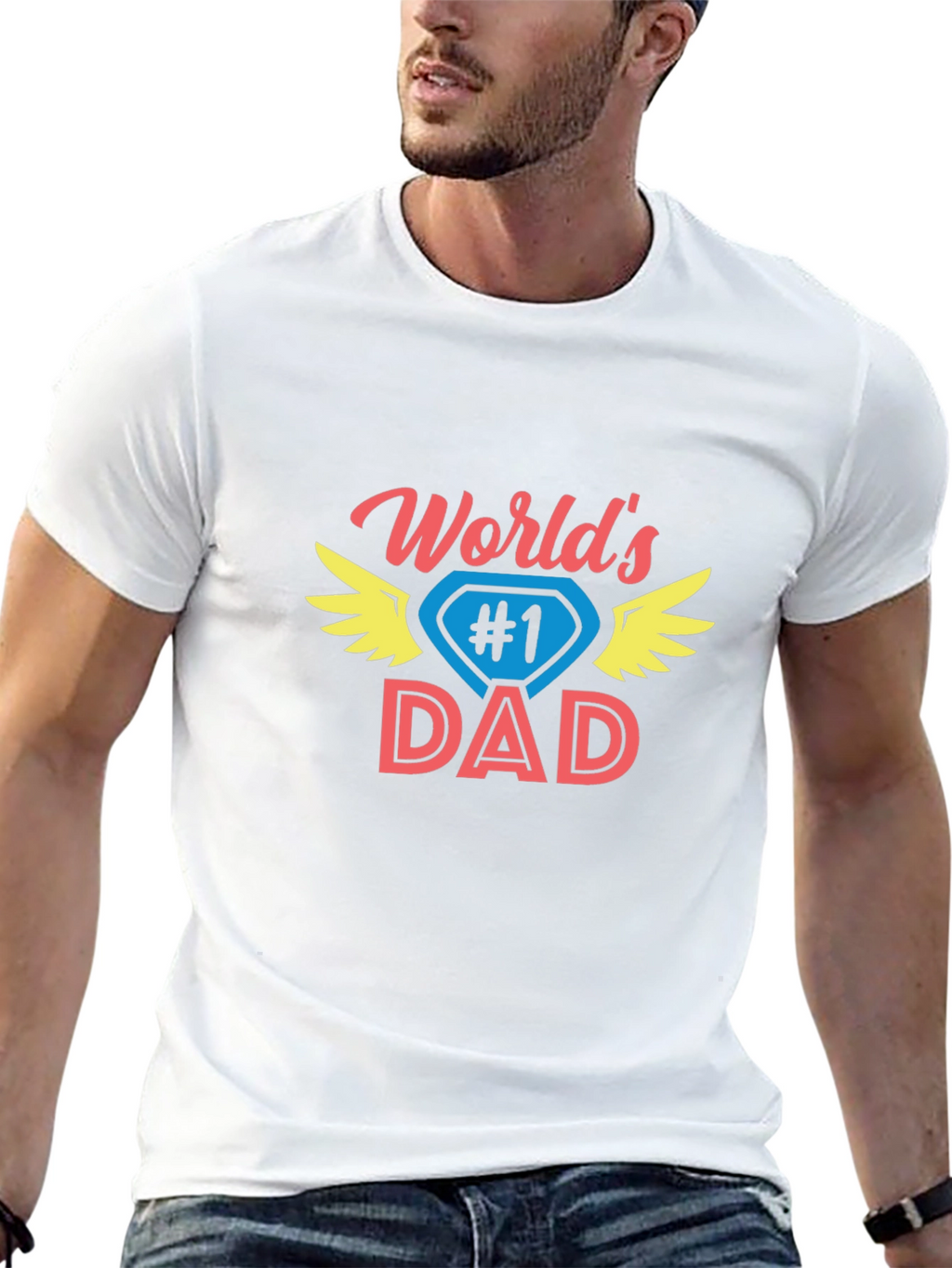 Worlds #1 Dad T-Shirt - Fathers Day Gift