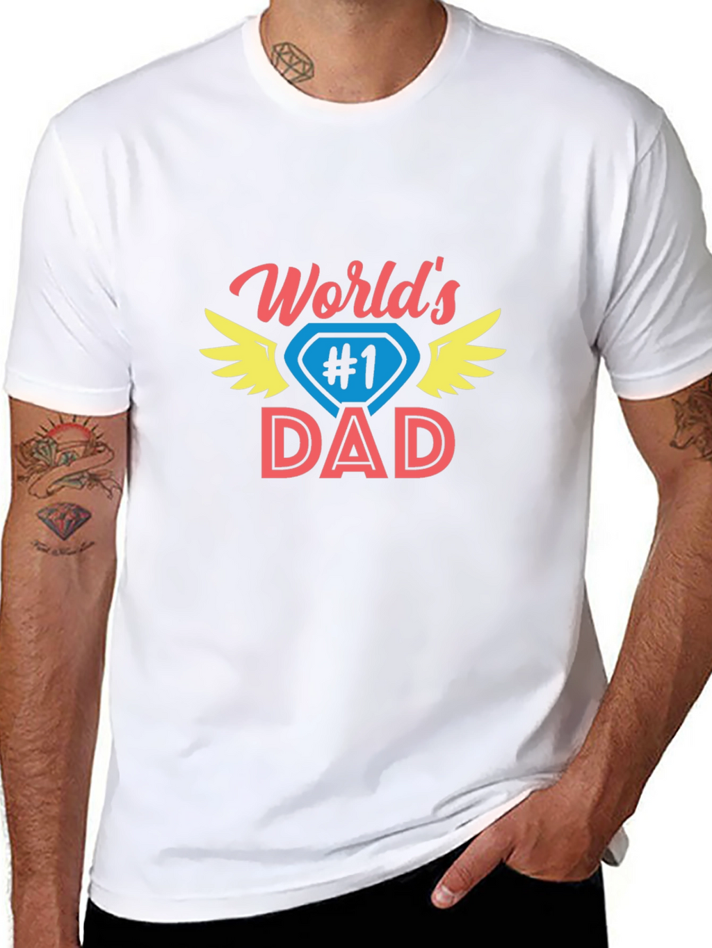 Worlds #1 Dad T-Shirt - Fathers Day Gift