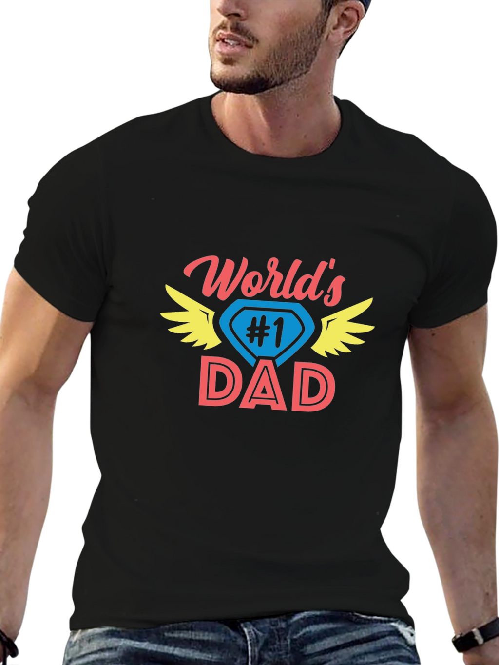 Worlds #1 Dad T-Shirt - Fathers Day Gift
