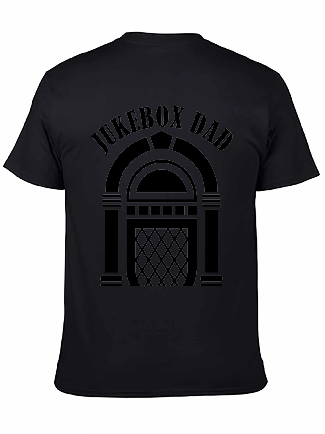 Jukebox Dad Black Graphic Tee