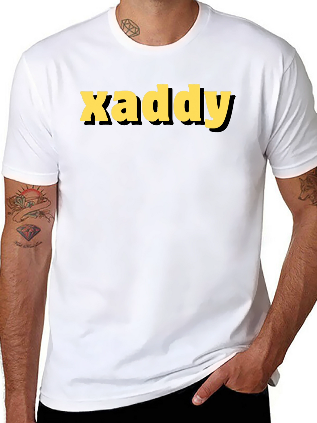 Xaddy Black Graphic Tee - Bold Style
