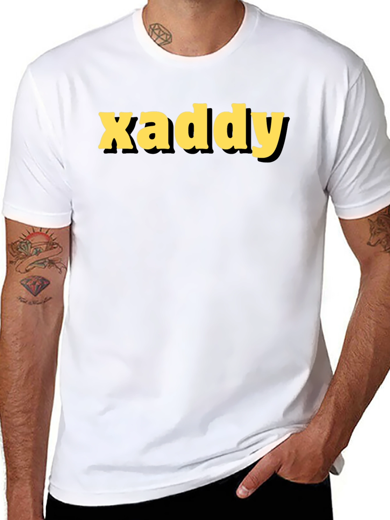 Xaddy Black Graphic Tee - Bold Style