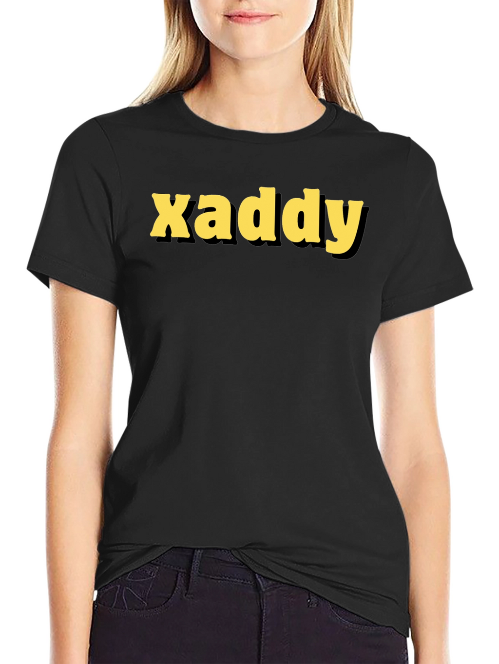 Xaddy Black Graphic Tee - Bold Style