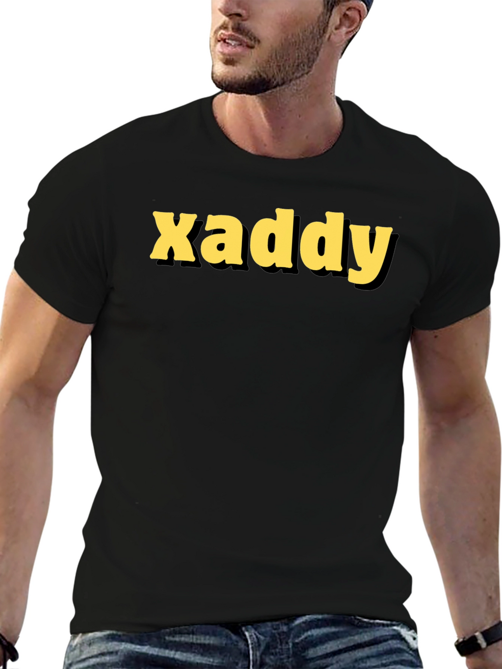 Xaddy Black Graphic Tee - Bold Style
