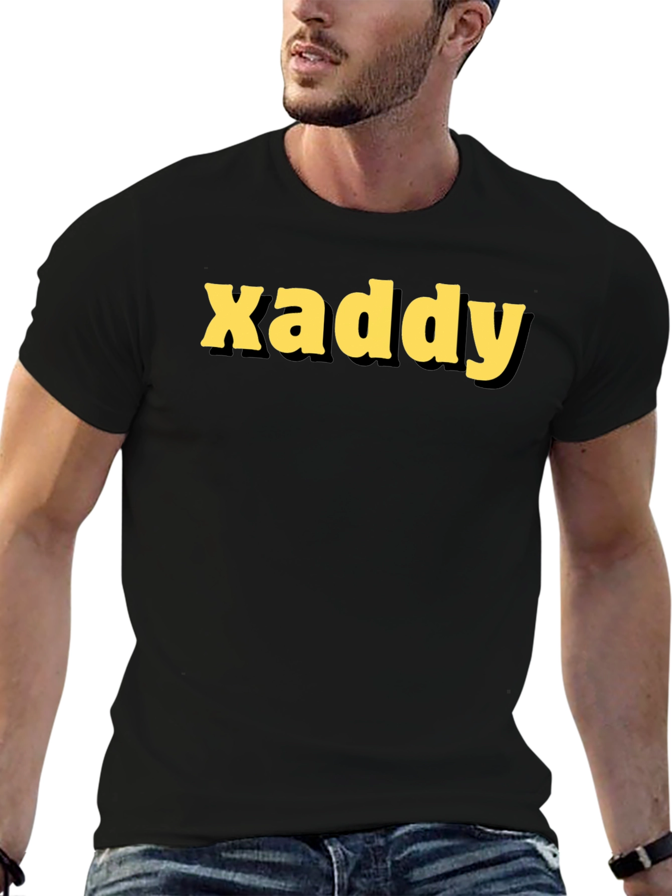 Xaddy Black Graphic Tee - Bold Style