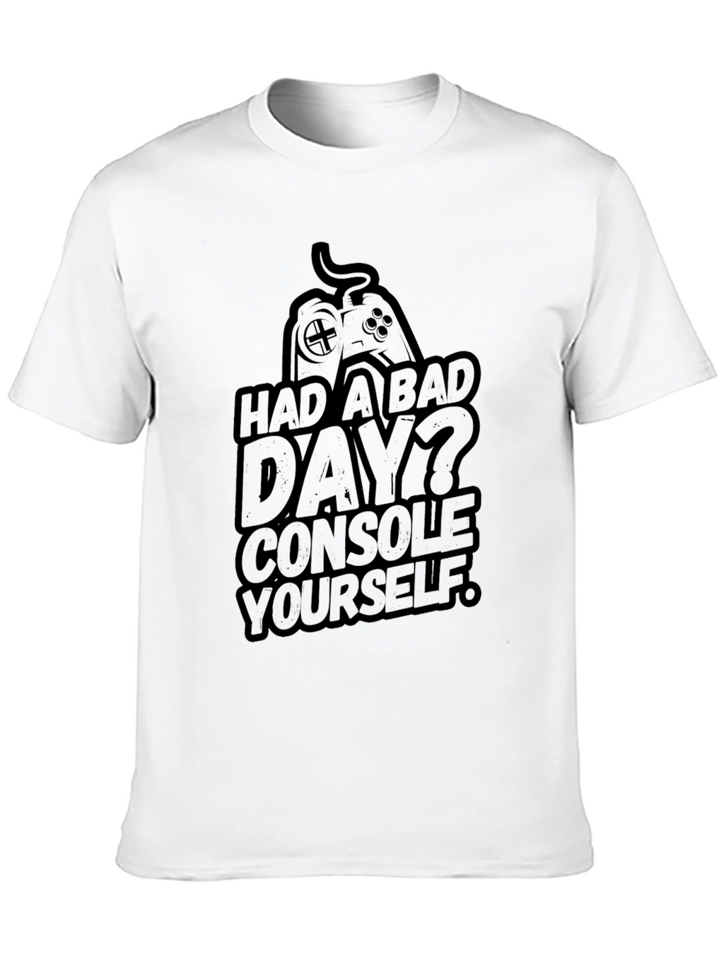 Console Yourself Gamer Graphic Black T-Shirt