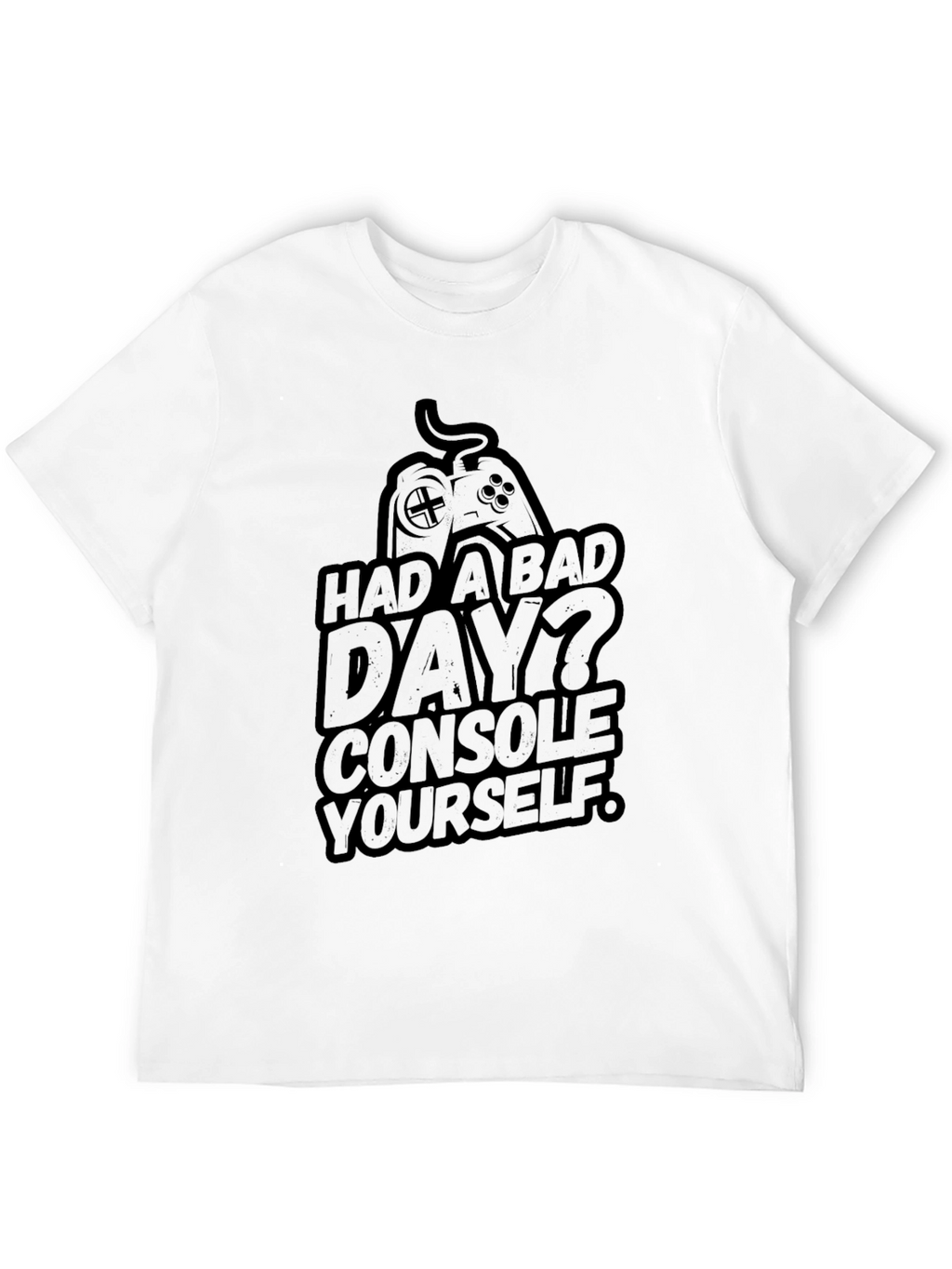 Console Yourself Gamer Graphic Black T-Shirt