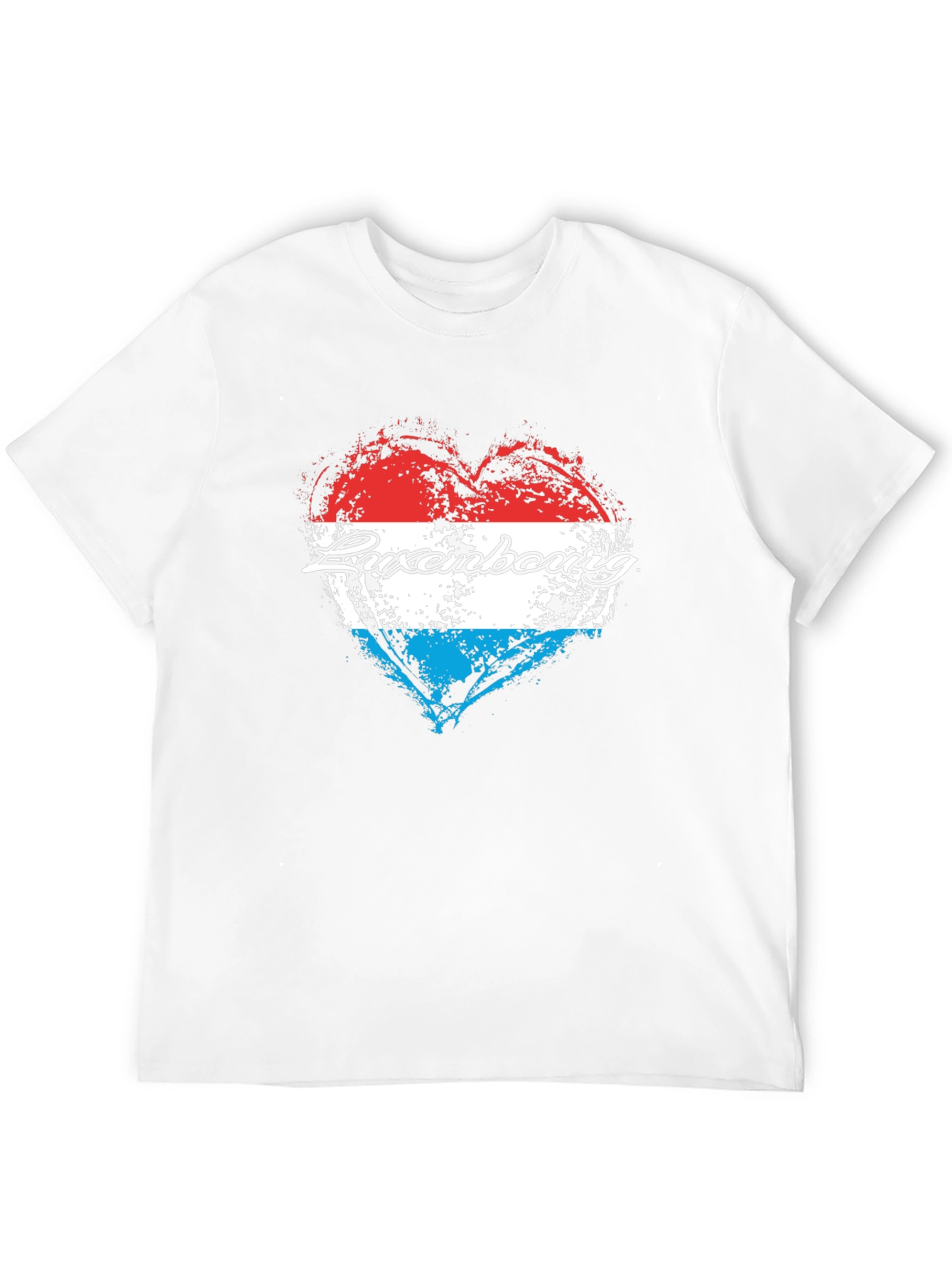 Luxembourg Flag Heart T-Shirt