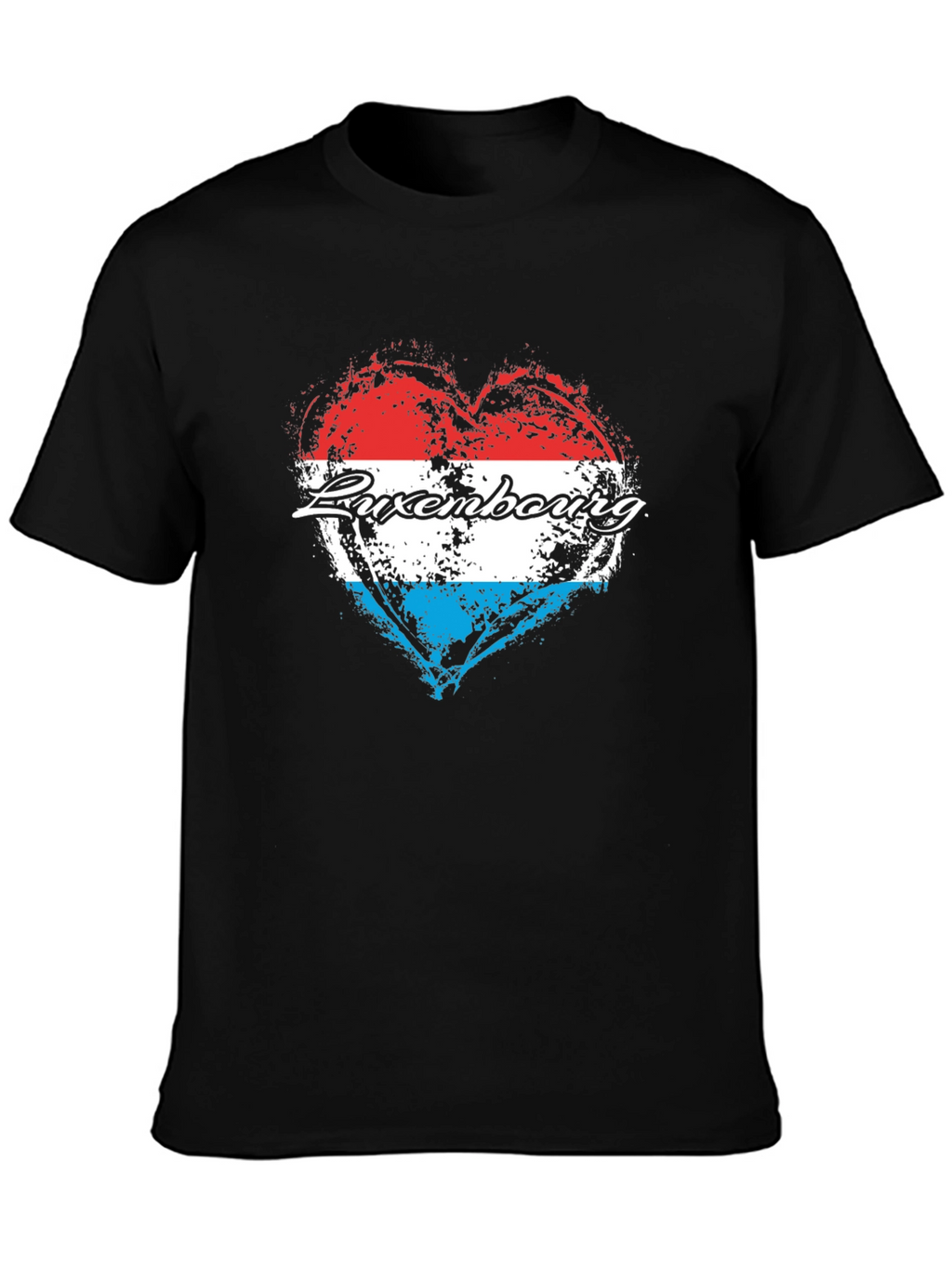 Luxembourg Flag Heart T-Shirt