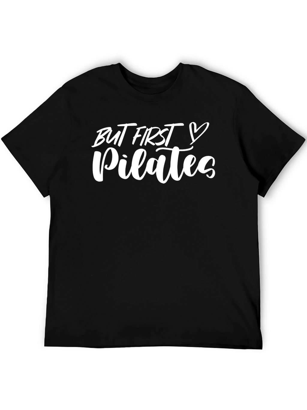 But First Pilates Black Graphic Tee