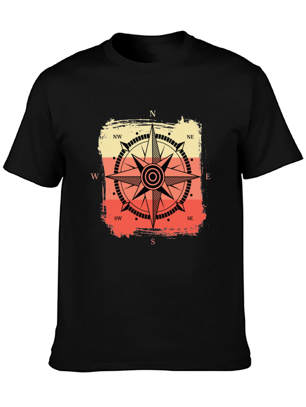 Compass Graphic Tee - Retro Nautical Style