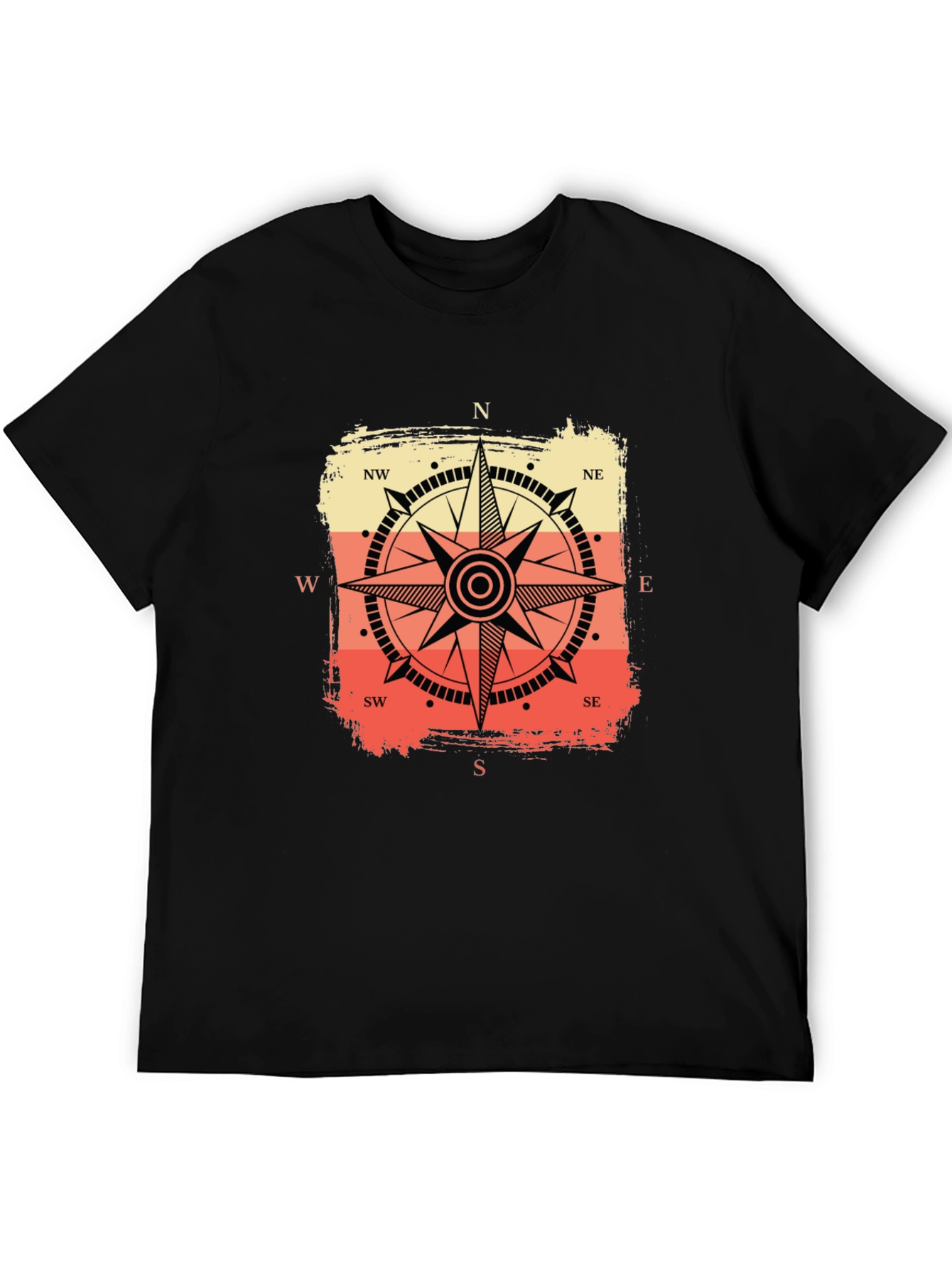 Compass Graphic Tee - Retro Nautical Style