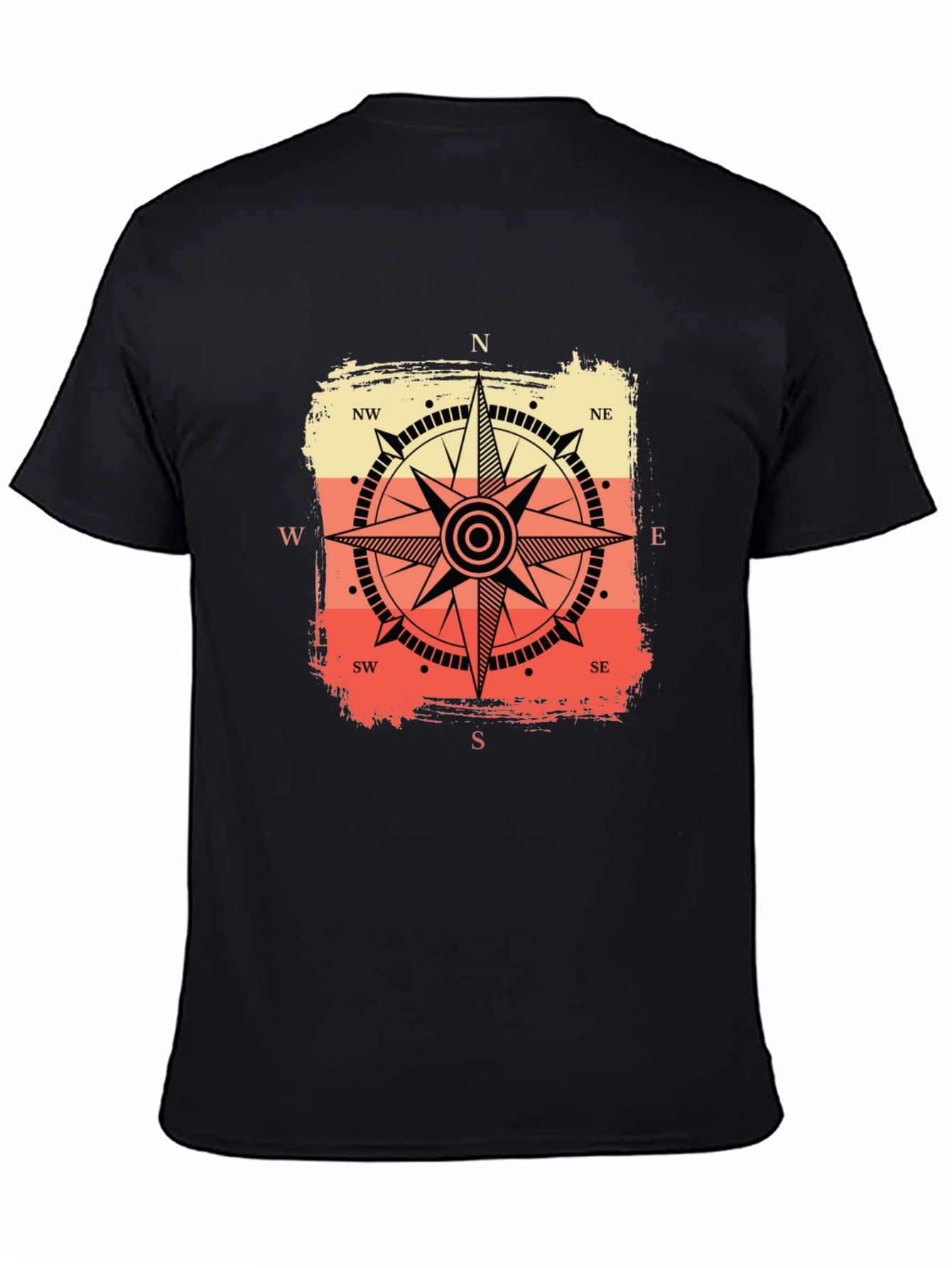 Compass Graphic Tee - Retro Nautical Style