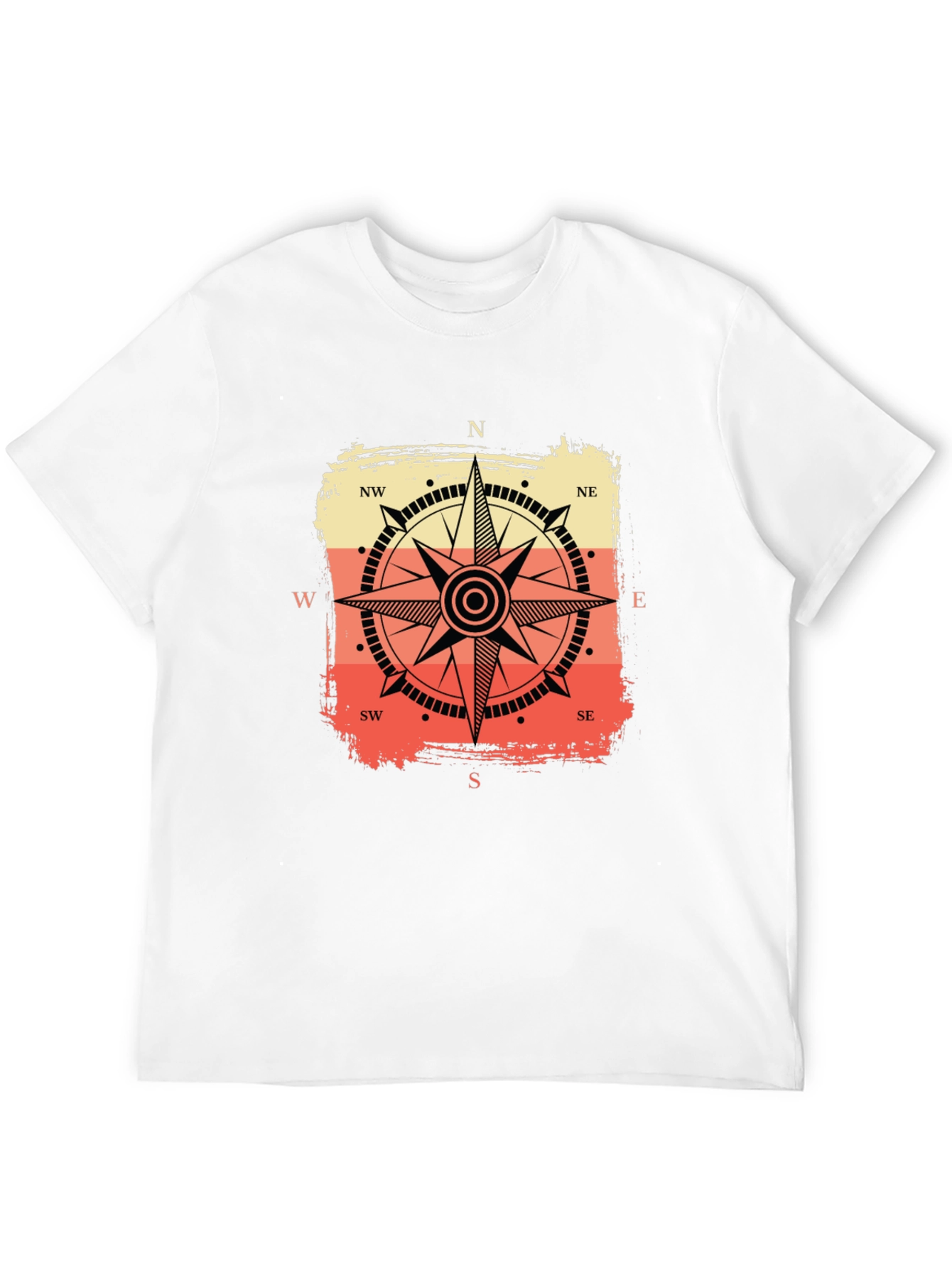 Compass Graphic Tee - Retro Nautical Style