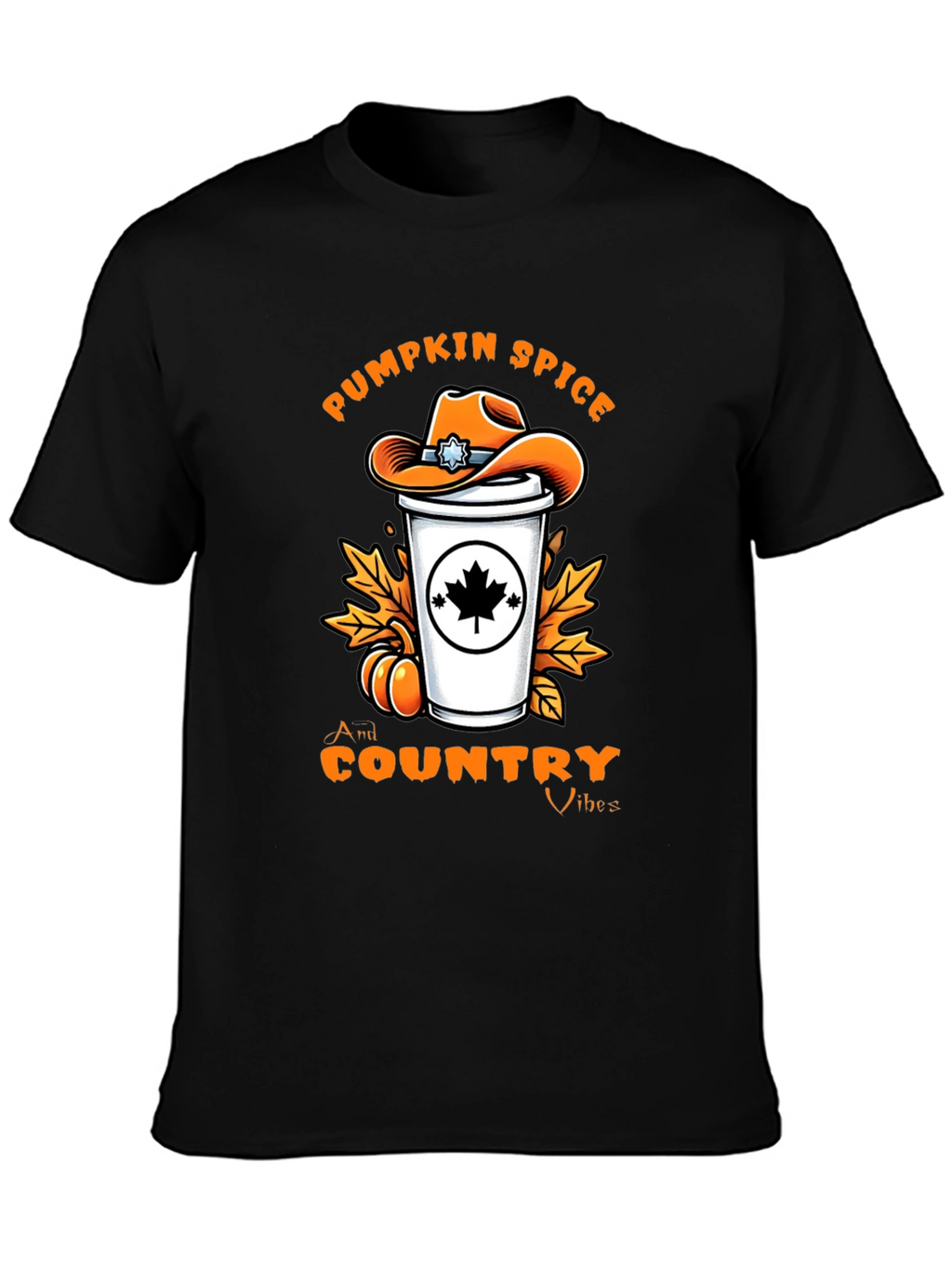 Pumpkin Spice Country Vibes T-Shirt - Fall Graphic Tee
