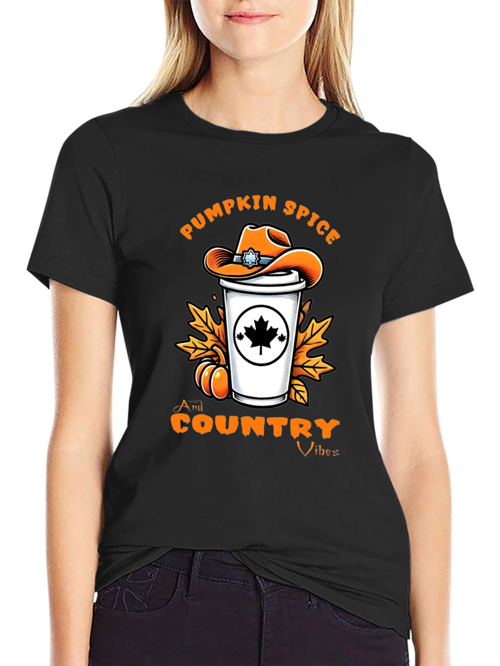 Pumpkin Spice Country Vibes T-Shirt - Fall Graphic Tee