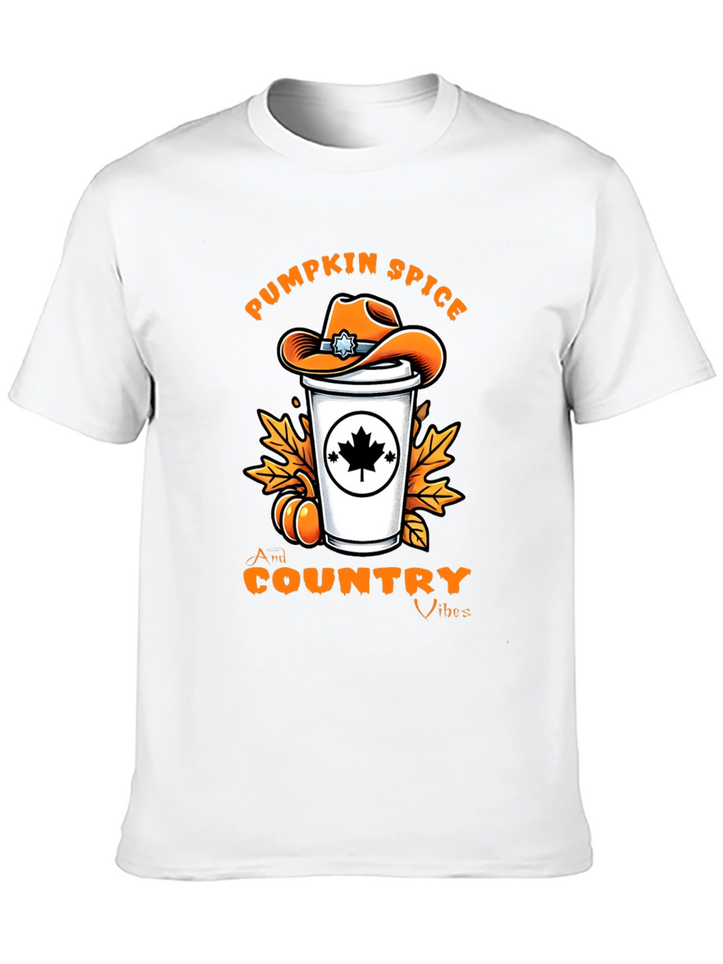 Pumpkin Spice Country Vibes T-Shirt - Fall Graphic Tee