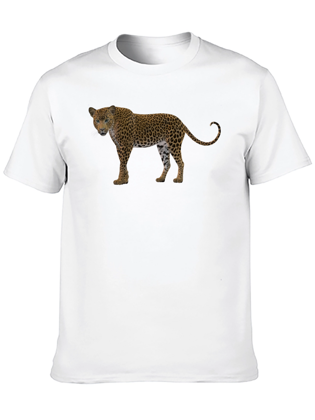 Leopard Print Black T-Shirt for Men