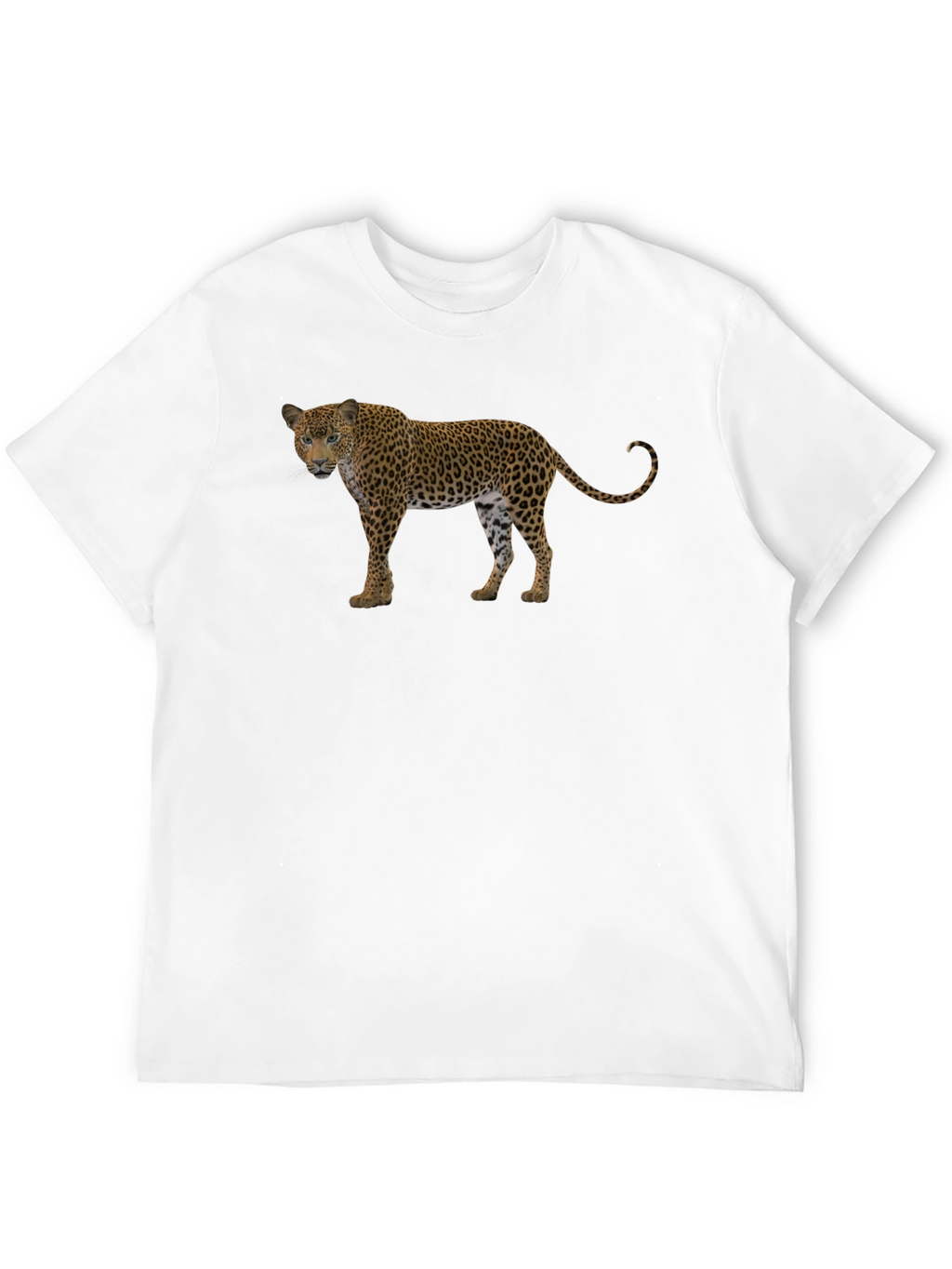 Leopard Print Black T-Shirt for Men